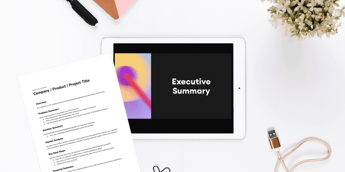 How to Write an Executive Summary and Translate It Into a Presentation
